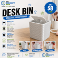 Small desk bin